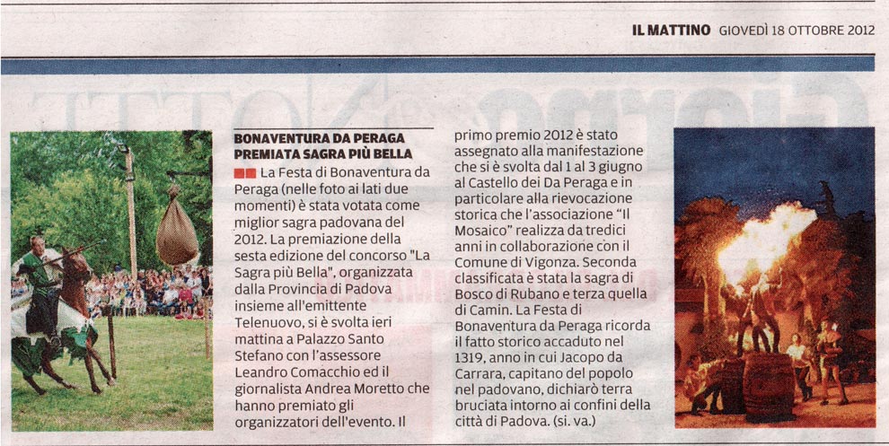 Sagra più bella 2012 - il Mattino